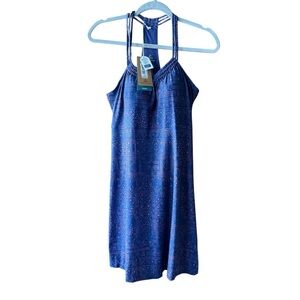 Prana Navy and Pink Halter Dress
